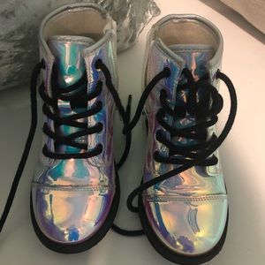 Children’s place iridescent  kids’ boots